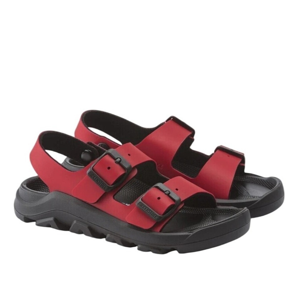 Birkenstock Kids' Mogami Slingback Sandal Active Red Black Size 29 C11 New